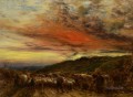 Linnell John Homeward Bound sunset 1861 sheep